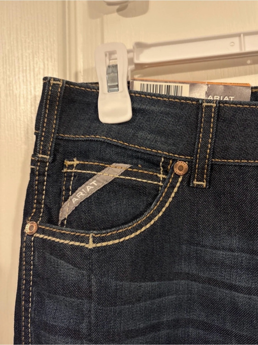 Ariat Women’s Dark Indigo Bootcut Cargo Jeans - Picture 3 of 8